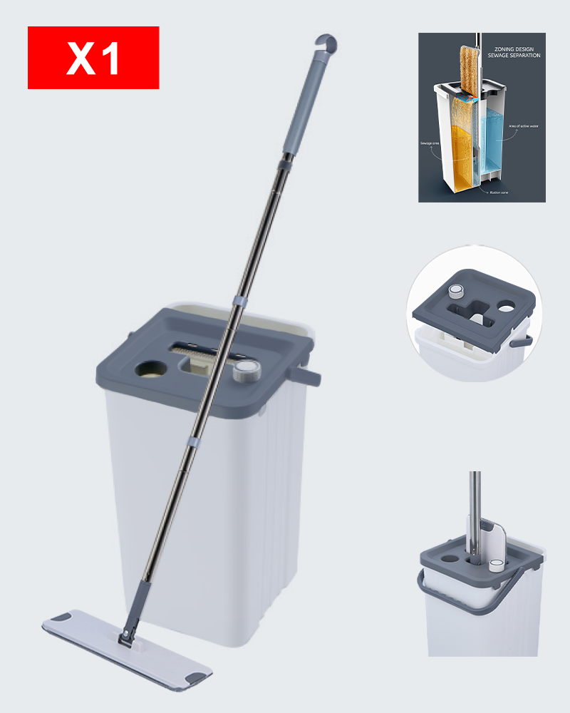 Socraigh Buicéad Mop Scartha Uisce Glan agus Salach