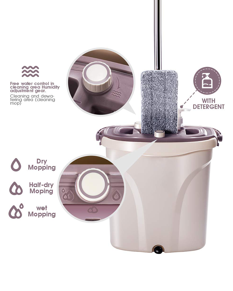 Mopx Dual Crios Rialú Dual Scaradh Uisce Salach Socraigh Buicéad Mop