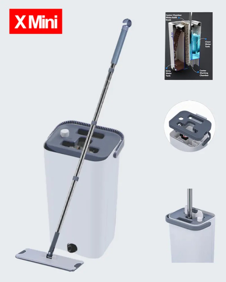 Conas a Oibríonn Socrú Buicéad Flat Mop?